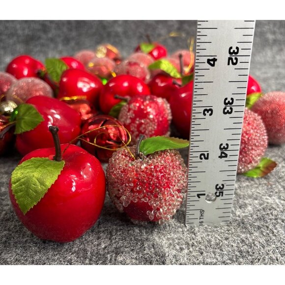 Holiday Artificial Apple & Berry Christmas Ornaments 20+ Pieces Christmas Tree - Picture 5 of 6